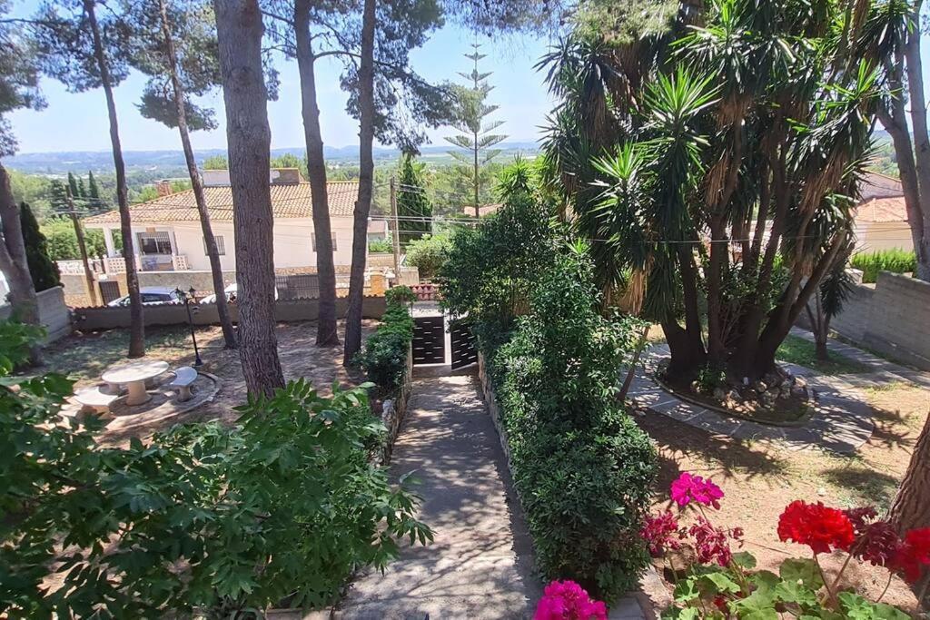 Chalet Rustico Con Piscina Y Barbacoa, Valencia トレント エクステリア 写真